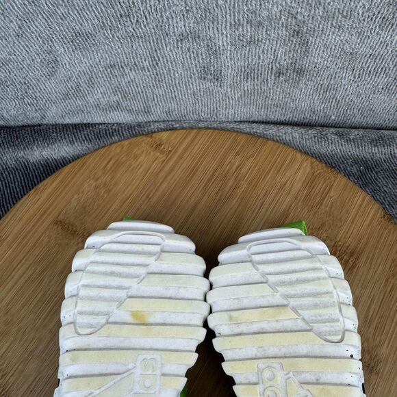 Adidas Running Shoes Kids Size 11K Gray Green Three Stripes Speckled IG2486 - Picture 9 of 10